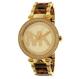Michael Kors Parker Chronograph Gold Dial Two Tone Steel Strap Watch for Women - MK6109 Authentic Buy Shop Now