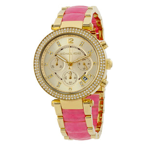 Michael Kors Parker Gold Dial Two Tone Steel Strap Watch for Women - MK6363 Authentic Buy Shop Now