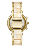 Michael Kors Parker Chronograph Gold Dial Gold Steel Strap Watch For Women - MK6831 Authentic Buy Shop Now