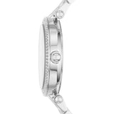 Michael Kors Parker Mother of Pearl Silver Steel Strap Watch for Women - MK6424 Authentic Buy Shop Now