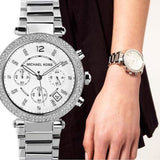 Michael Kors Parker Silver Dial Silver Steel Strap Watch for Women - MK5353 Authentic Buy Shop Now