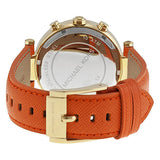 Michael Kors Parker Champagne Dial Orange Leather Strap Watch for Women - MK2279 Authentic Buy Shop Now