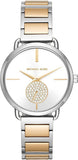 Michael Kors Silver Dial Two Tone Steel Strap Watch for Women - MK3679 Authentic Buy Shop Now