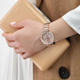 Michael Kors Portia Quartz Silver Dial Rose Gold Steel Strap Watch For Women - MK3887 Authentic Buy Shop Now