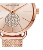 Michael Kors Portia Rose Gold Dial Rose Gold Mesh Bracelet Watch for Women - MK3845 Authentic Buy Shop Now