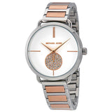 Michael Kors Portia Quartz Silver Dial Two Tone Steel Strap Watch For Women - MK3709 Authentic Buy Shop Now