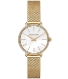 Michael Kors Pyper Quartz Mother of Pearl White Dial Gold Mesh Bracelet Watch For Women - MK4619 Authentic Buy Shop Now