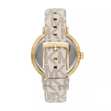 Michael Kors Pyper Analog Silver Dial White Leather Strap Watch for Women - MK2946 Authentic Buy Shop Now