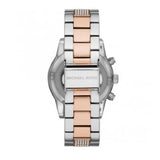 Michael Kors Ritz Chronograph White Dial Two Tone Steel Strap Watch For Women - MK6651 Authentic Buy Shop Now