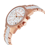 Michael Kors Ritz White Dial Two Tone Steel Strap Watch for Women - MK6324 Authentic Buy Shop Now