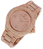 Michael Kors Camille Crystal Rose Gold Dial Rose Gold Steel Strap Watch for Women - MK5862 Authentic Buy Shop Now
