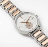 Michael Kors Portia Quartz Silver Dial Two Tone Steel Strap Watch For Women - MK3709 Authentic Buy Shop Now