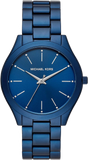 Michael Kors Slim Runway Quartz Blue Dial Blue Steel Strap Watch For Women - MK4503 Authentic Buy Shop Now
