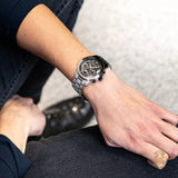 Michael Kors Runway Pavé Black Dial Two Tone Steel Strap Watch for Women - MK7433 Authentic Buy Shop Now