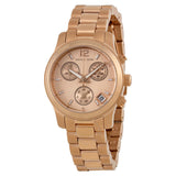 Michael Kors Runway Chronograph Rose Gold Dial Rose Gold Steel Strap Watch for Women - MK5430 Authentic Buy Shop Now