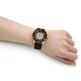 Michael Kors Runway Quartz Black Dial Brown Leather Strap Watch For Women - MK6979 Authentic Buy Shop Now