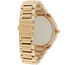 Michael Kors Sage Three-Hand Mother of Pearl White Dial Gold Steel Strap Watch for Women - MK4805 Authentic Buy Shop Now