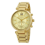 Michael Kors Sawyer White Dial Gold Steel Strap Watch for Women - MK6362 Authentic Buy Shop Now