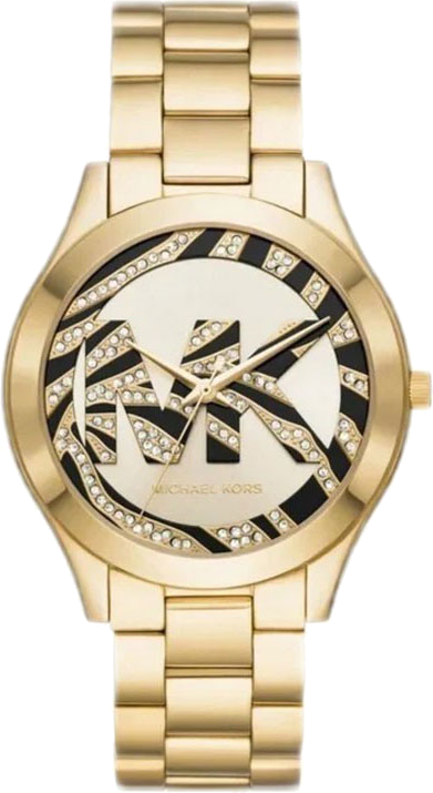 Michael Kors Runway Gold Dial Gold Steel Strap Watch For Women - MK4561 Authentic Buy Shop Now