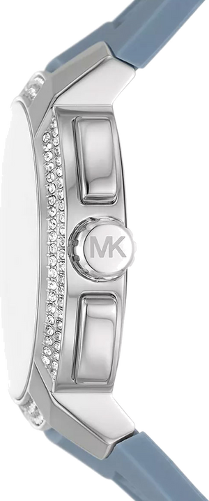 Michael Kors Sidney Chambray Multifunction Blue Dial Blue Silicone Strap Watch For Women - MK7220 Authentic Buy Shop Now