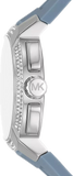 Michael Kors Sidney Chambray Multifunction Blue Dial Blue Silicone Strap Watch For Women - MK7220 Authentic Buy Shop Now