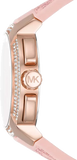Michael Kors Sidney Multifunction White Dial Pink Silicone Strap Watch For Women - MK7222 Authentic Buy Shop Now