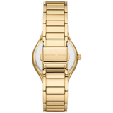 Michael Kors Sylvia Mother Of Pearl Dial Gold Steel Strap Watch For Women - MK4655 Authentic Buy Shop Now
