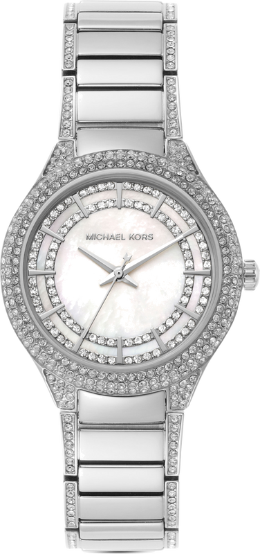 Michael Kors Sylvia Mother of Pearl Dial Silver Steel Strap Watch For Women - MK4657 Authentic Buy Shop Now
