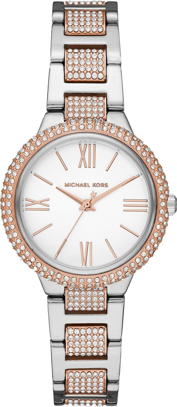 Michael Kors Taryn Quartz White Dial Two Tone Steel Strap Watch For Women - MK4461 Authentic Buy Shop Now