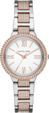 Michael Kors Taryn Quartz White Dial Two Tone Steel Strap Watch For Women - MK4461 Authentic Buy Shop Now