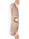 Michael Kors Taryn Quartz White Dial Rose Gold Steel Strap Watch For Women - MK4460 Authentic Buy Shop Now