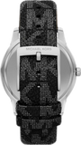 Michael Kors Tibby Chronograph Black Dial Black Leather Strap Watch For Women - MK2976 Authentic Buy Shop Now
