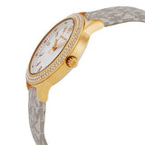 Michael Kors Tibby Analog Silver Dial White Leather Strap Watch for Women - MK1049 Authentic Buy Shop Now