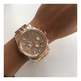 Michael Kors Lexington Rose Gold Dial Rose Gold Stainless Steel Strap Watch for Men - MK8580 Authentic Buy Shop Now