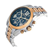 Michael Kors Bradshaw Blue Dial Two Tone Steel Strap Watch for Women - MK5606 Authentic Buy Shop Now