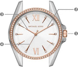 Michael Kors Whitney Quartz White Dial Two Tone Steel Strap Watch For Women - MK6686 Authentic Buy Shop Now