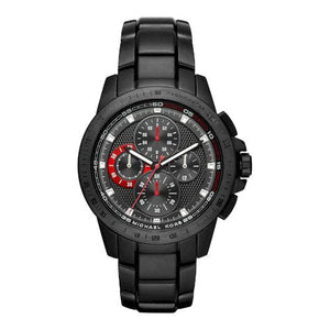 Michael Kors Ryker Chronograph Black Dial Black Steel Strap Watch For Men - MK8529 Authentic Buy Shop Now