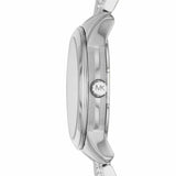 Michael Kors Runway Mercer Quartz Mother of Pearl Blue Dial Silver Steel Strap Watch For Women - MK6857 Authentic Buy Shop Now