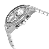 Michael Kors Whitney Chronograph Crystals Silver Dial Silver Steel Strap Watch For Women - MK6728 Authentic Buy Shop Now