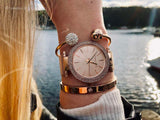 Michael Kors Darci Rose Gold Dial Rose Gold Mesh Bracelet Watch for Women - MK3369 Authentic Buy Shop Now