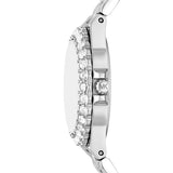 Michael Kors Lennox Three-Hand Blue Dial Silver Steel Strap Watch For Women - MK7397 Authentic Buy Shop Now
