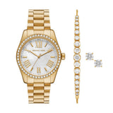 Michael Kors Lexington Mother of Pearl White Dial Gold Steel Strap Watch for Women - MK1079 Authentic Buy Shop Now