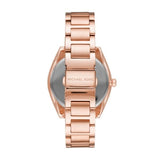 Michael Kors Tibby Chronograph White Dial Rose Gold Steel Strap Watch For Men - MK7293 Authentic Buy Shop Now