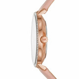 Michael Kors Pyper Analog White Dial Pink Leather Strap Watch For Women - MK2803 Authentic Buy Shop Now