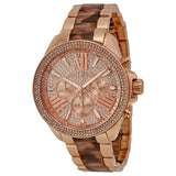 Michael Kors Wren Diamonds Rose Gold Dial Two Tone Steel Strap Watch for Women - MK6159 Authentic Buy Shop Now