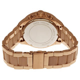 Michael Kors Wren Crystals Rose Gold Dial Rose Gold Steel Strap Watch for Women - MK6096 Authentic Buy Shop Now