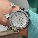 Michael Kors Parker Silver Dial Silver Steel Strap Watch for Women - MK5353 Authentic Buy Shop Now