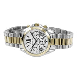 Michael Kors Bradshaw Chronograph Silver Dial Two Tone Steel Strap Watch For Women - MK5912 Authentic Buy Shop Now