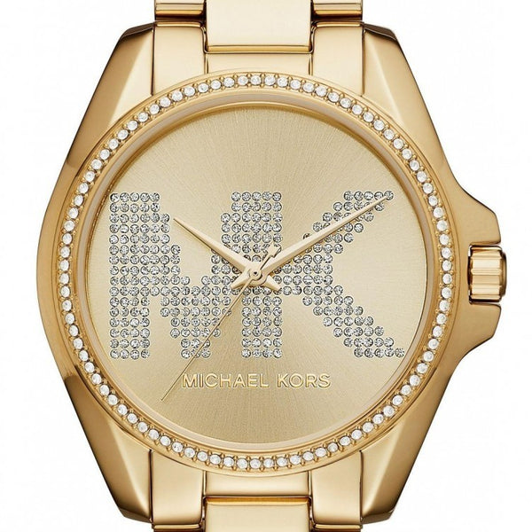 Michael Kors Bradshaw Quartz Gold Dial Gold Steel Strap Watch For Women - MK6555 Authentic Buy Shop Now