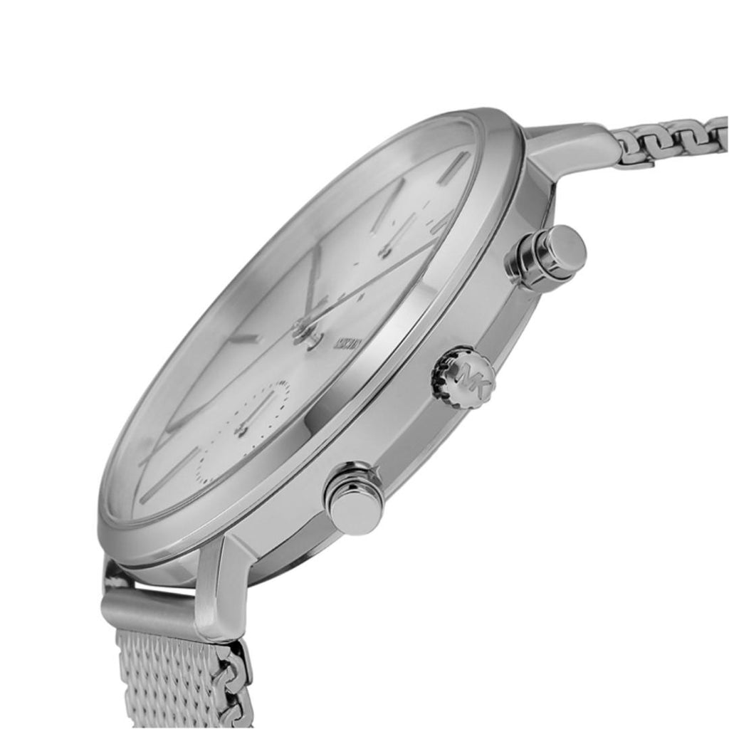 Michael Kors Jaryn Silver Dial Silver Mesh Bracelet Watch for Men - MK8541 Authentic Buy Shop Now